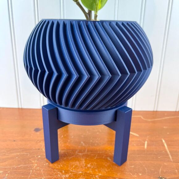 Soko Indoor Planter Pot w/ Drainage Hole and Drip Tray, Houseplants - Picture 2 of 10